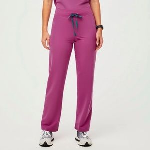 FIGS High Waist Livingston Small Petite - Bright Fuschia